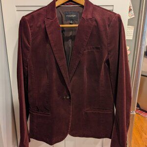Banana Republic plum velvet Classic lined Blazer 14